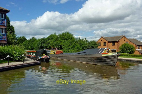 Photo 12x8 working - working, narrowboat
