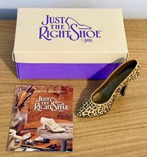 Just The Right Shoe by Raine Leopard Stiletto Item #25017 Willitts Designs 1998