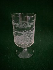 QUEEN MARY CLUB RUMMER ETCHED ENGRAVED GLASS ~ RIO DE JANEIRO 1980