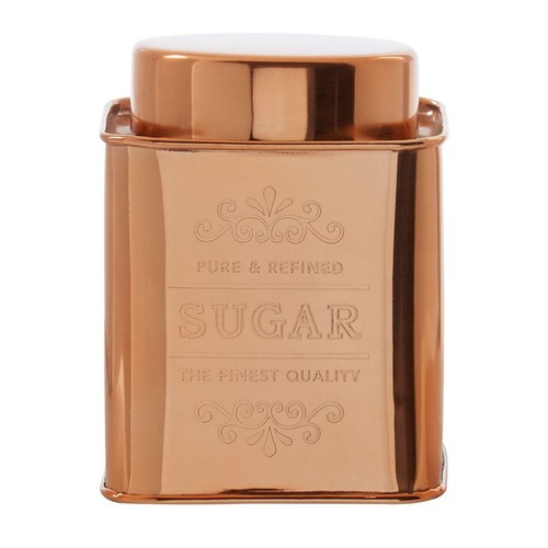 Retro copper tins tea - tea, coffee