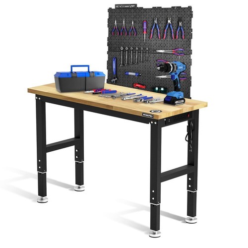 Adjustable workbench 2 - 48"adjustable, w/2