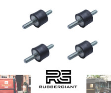 4 x Anti Vibration Rubber Mounts 20mm D x 10mm Long M6 car boat kart  / A
