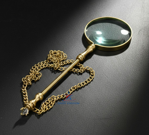 Magnifying glass necklace - necklace, w/