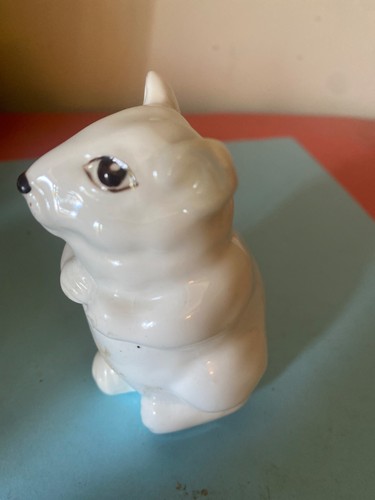 Coalport white ceramic mouse - coalport,