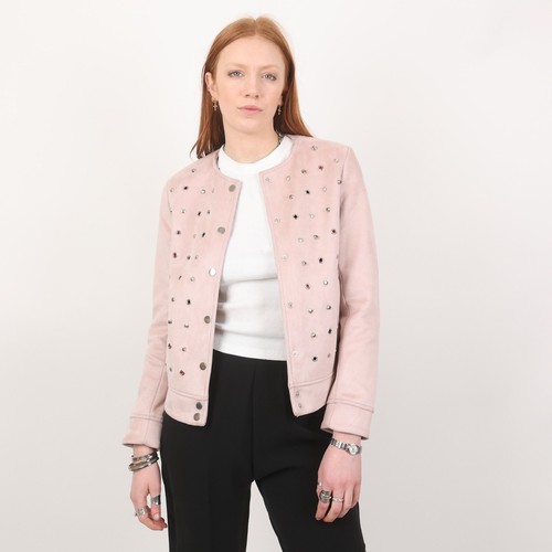 Zara jacket suede studded size - jacket,