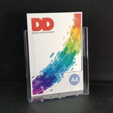 Pack 5 x A4 Wall Mounted Leaflet / Brochure Holder Literature Dispensers 