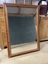 X large Vintage Farmhouse Pine Wall Mirror - Delivery Possible