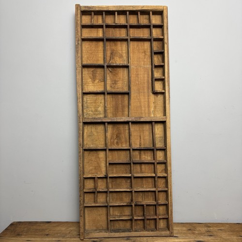 Vintage wooden printers tray - tray,