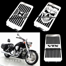 Tank Cooler Guard Protector For Honda VTX1800 (02-08) Skull Radiator Grill Cover