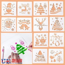 12X Christmas Paper Stencils