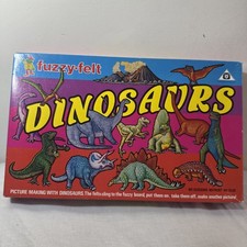 Vintage Fuzzy Felt Dinosaurs