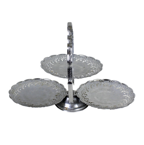 Vintage silver plated three - silver,