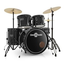 BDK-1plus Full Size Starter Drum Kit by Gear4musicBlack