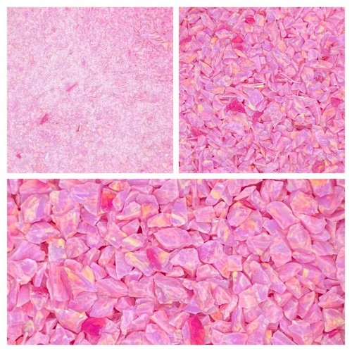 Crushed opal rose pink - crushed,