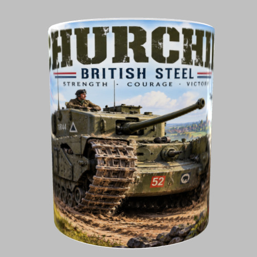 Churchill tank mug wwii - churchill,