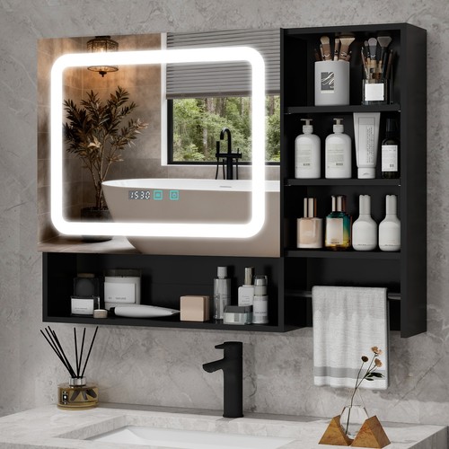 Led bathroom mirror cabinet - led,