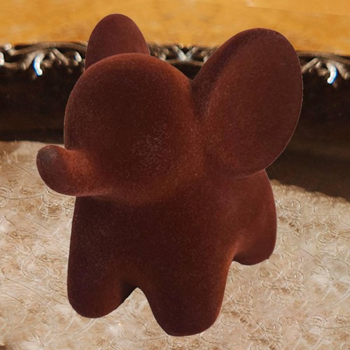 Resin flocking elephant - resin,