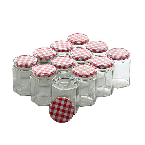 New jam jars 250ml wide - new, mouth