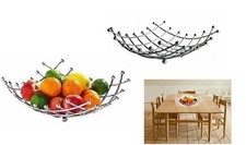 Chrome Metal Fruit Basket