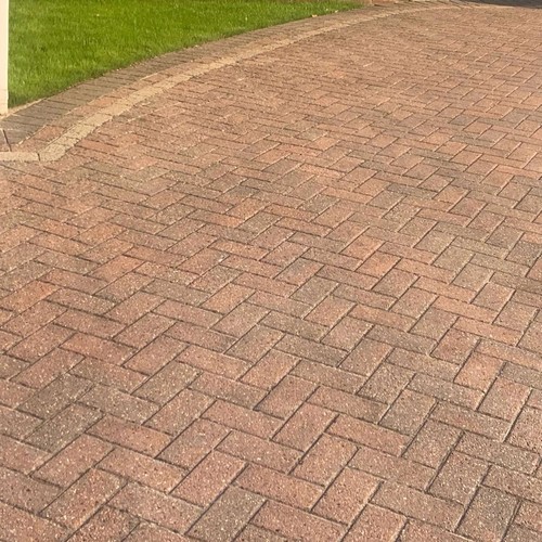 Concrete driveway block paving - concrete,
