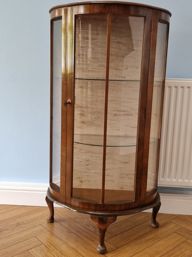 Glass bow fronted - bow-fronted, display