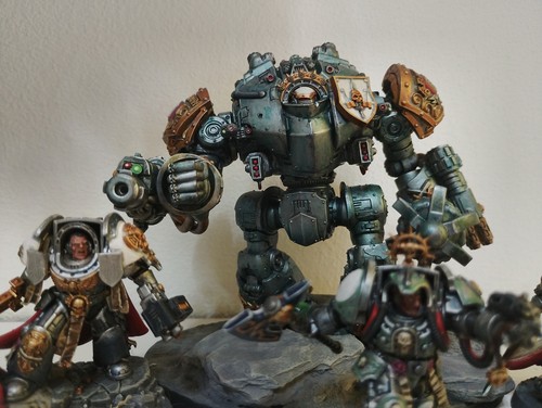 Prop painted grey knights army - painted,