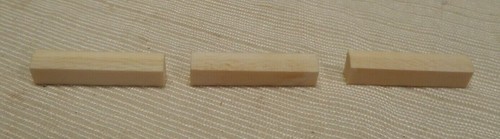 Vintage bone mandolin nuts - vintage,
