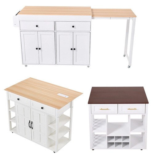 Rolling kitchen island - rolling, storage