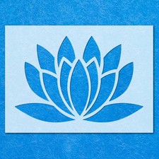 Lotus Flower Stencil Stencil