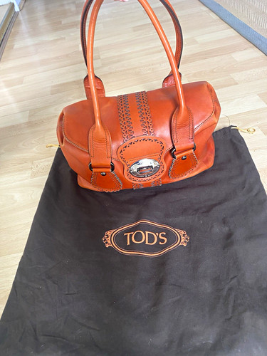 Tod tan orange leather - tod's,