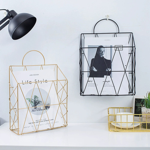Metal portable magazine rack - metal,