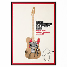 Bruce Springsteen Concert Poster 27th July Wembley For Bruce Springsteen Fan
