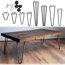 4 x Hairpin Legs / Hair Pin Legs Set for Furniture Bench Desk Table Metal Steel