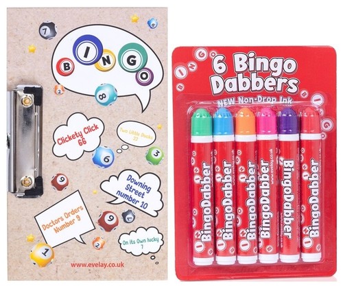 Bingo board 6 coloured - &,