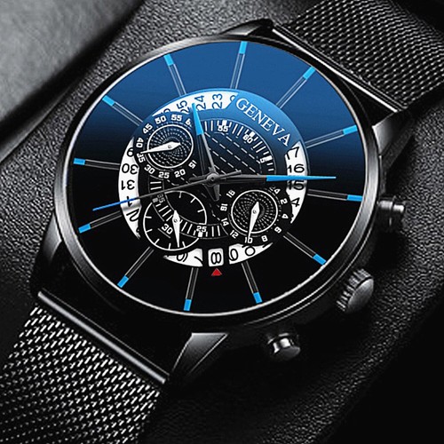 Geneva military mens stainless - mens,