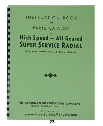 Cincinatti bickford radial - bickford, 9"