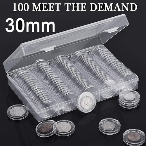 100pcs 30mm coin capsules - 30mm,