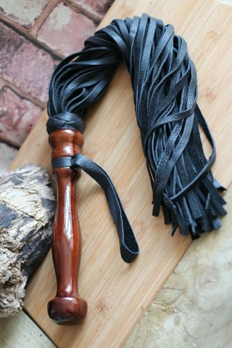 Leather flogger whip - flogger, plus