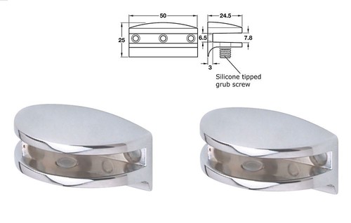 Glass shelf support - glass, bracket