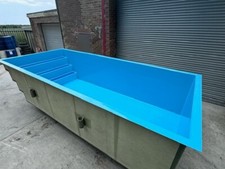 NEW 5m 12,000L Fibreglass Plunge Pool With Steps Pond Liner Garden Swim Swimming