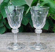 TWO ANTIQUE CUT CRYSTAL PORT