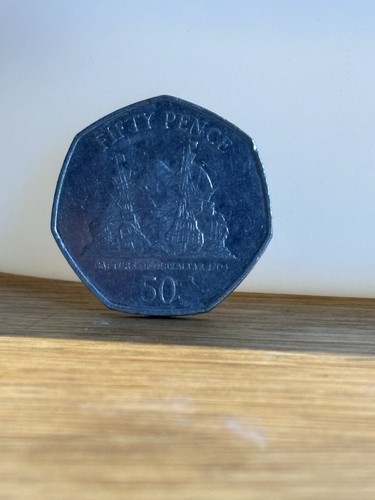 2008 gibraltar 50p fifty - 50p, pence