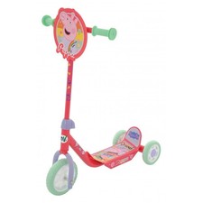 PEPPA PIG Deluxe 3 Wheel Tri Scooter Kids Push Toy Age 3+ Pink Fully Licenced