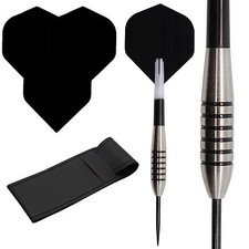 19g - 32g John Lowe Type Bomber Tungsten Darts, Flights, Stems & Case