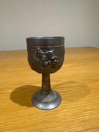 Vintage german pewter - pewter, goblet