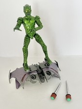 ToyBiz Spider-Man Movie 2002 6" Green Goblin Figure + Glider + Pumpkin Bombs