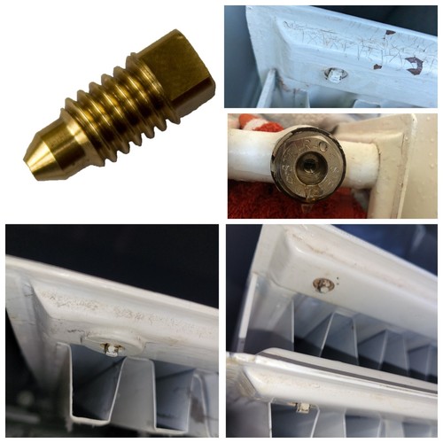 Radiator brass bleed screw air - radiator,