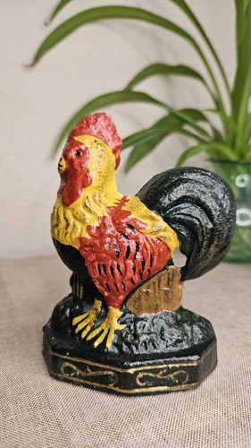 Vintage cast iron door stop - vintage,