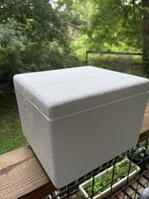 Small Styrofoam Foam Shipping Box Cooler  9.5"X8.5"X6.75" Exterior