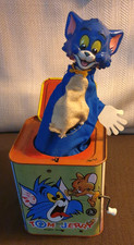 Vintage Tom and Jerry Musical Jack In The Box. 1960's Burbank Toy. Fully Working
